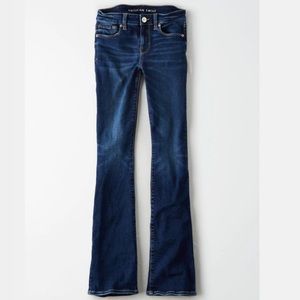American Eagle Dark Wash Skinny Kick Jeans